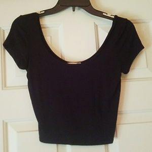 Black crop top